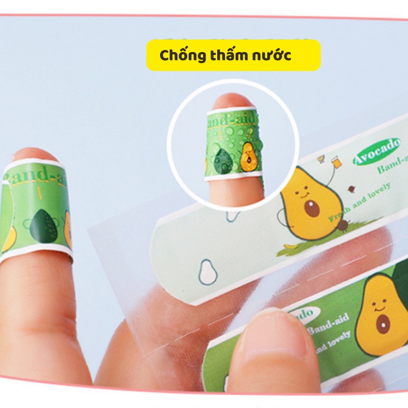 Băng cá nhân cute chống nước set 4 miếng