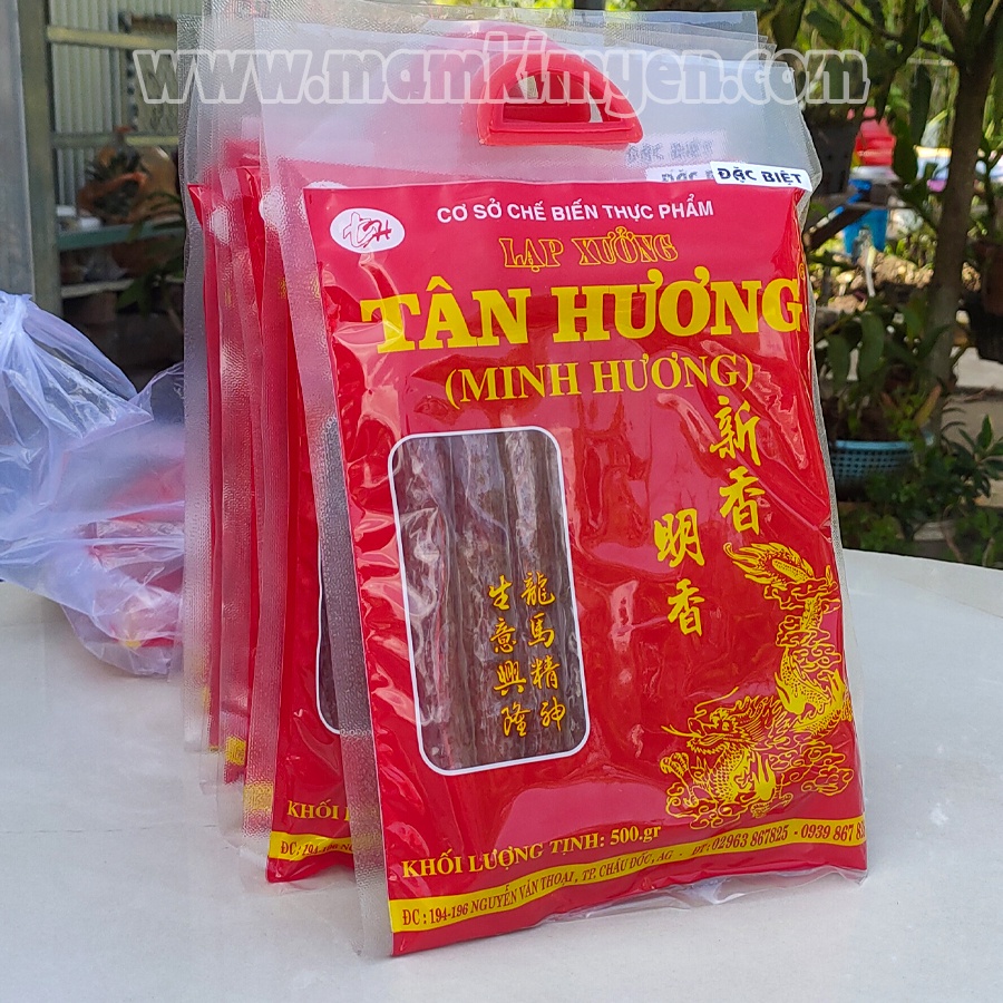 500gr Lạp Xưởng Tân Hương Đặc Sản Châu Đốc Nổi Tiếng Thơm Ngon Loại Đặc Biệt