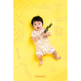 Bodysuit cúc chéo cho bé sơ sinh CHAANG đu đủ