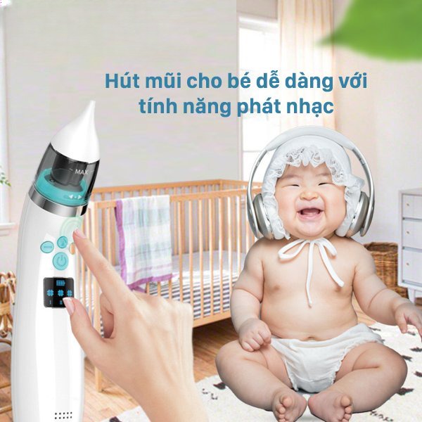 Máy hút mũi cho bé cao cấp,máy hút mũi điện,đầu mềm thích hợp cho cả trẻ sơ sinh