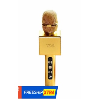 Loa blutooth  hình  dáng  Mic loa X6  mẫu 2021  cam kết chuẩn 5w