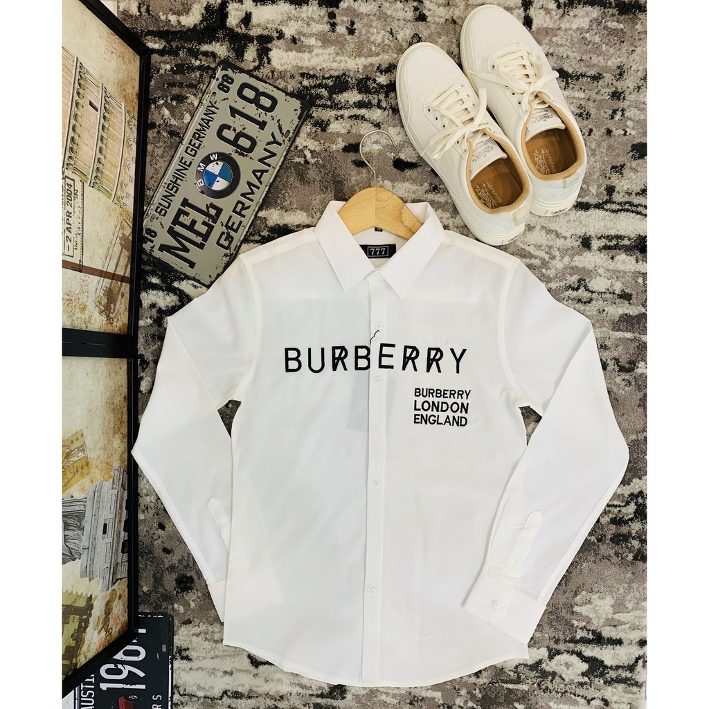 Áo sơ mi nam dài tay cao cấp hàn quốc đẹp kiểu BBR giá rẻ thêu logo mẫu mới AHFASHION | BigBuy360 - bigbuy360.vn