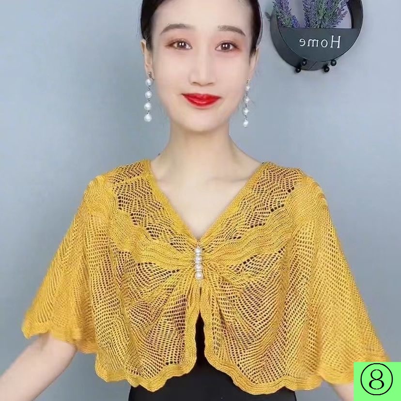 Áo Dệt Kim Dáng Rộng Bằng Lụa Mát Thời Trang Mùa Hè Cho Nữ