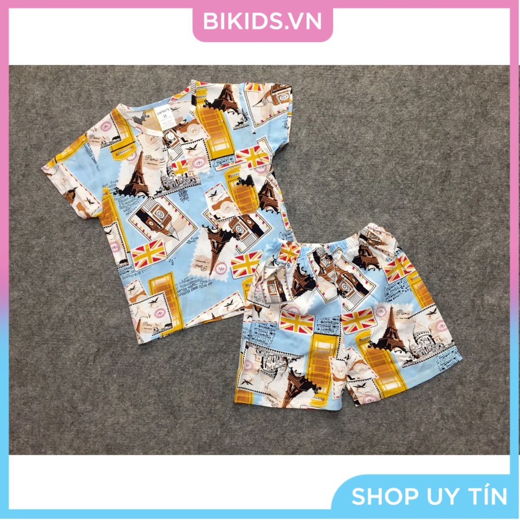 Bộ quần áo lanh bé trai 1-7t
