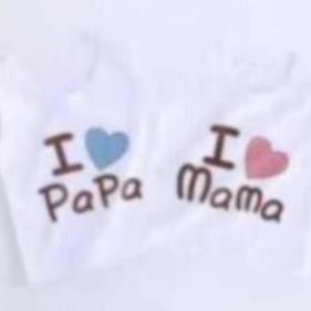 ÁO BA LỖ CHO BÉ TRAI BÉ GÁI MẪU I LOVE MAMA, PAPA