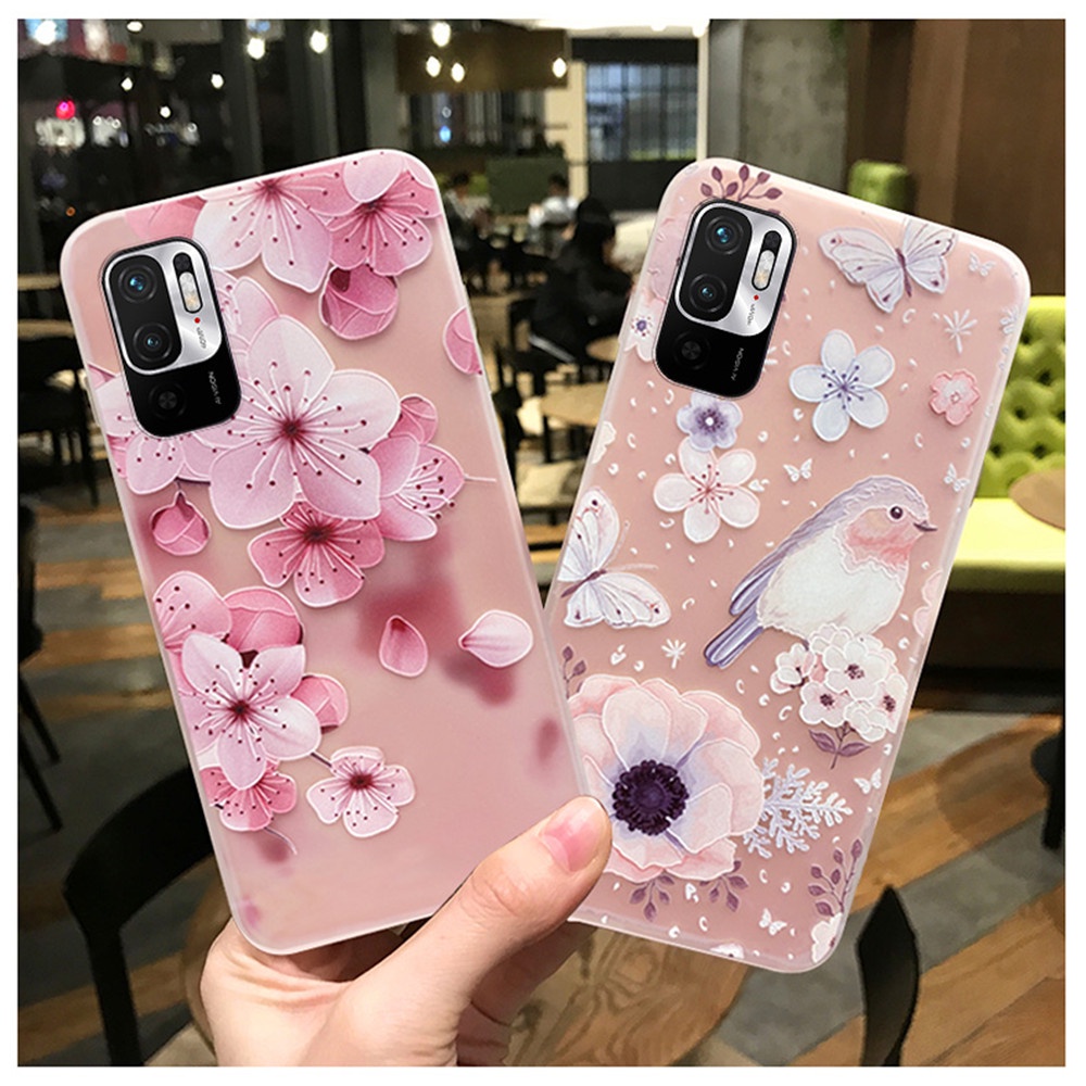 Ốp Điện Thoại Tpu Mềm In Hoa Cho Redmi Note 10 9s 9 8 7 Pro Redmi 9 9t 9a 9c Xiaomi Poco M3 Pro Mi 11 Ultra Mi11 Lite
