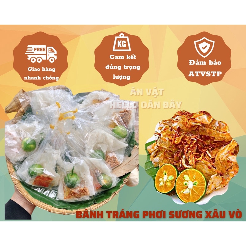 Bánh tráng phơi sương dầu sate xâu - Chuẩn Tây Ninh