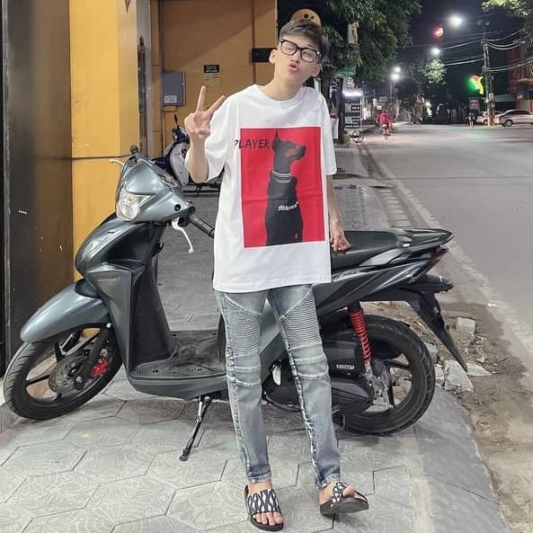 áo thun nam unisex in hình ô vuông đỏ chất cotton