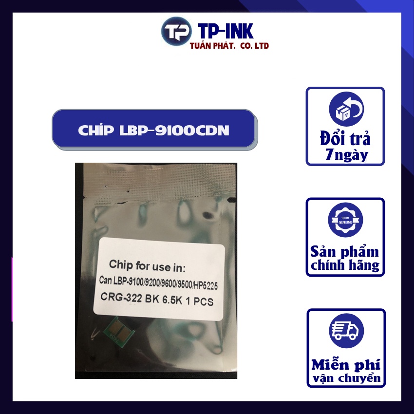 [FREESHIP] Chip mầu xanh [RẺ VÔ ĐỊCH] sử dụng cho máy in Canon LBP-9100Cdn,9200,9600- Hp 5225