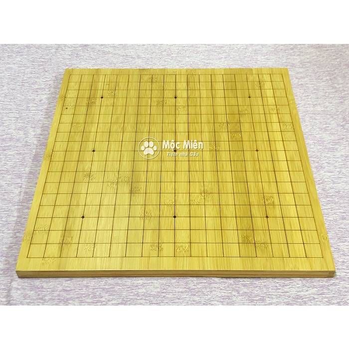 Bàn cờ vây caro gỗ tre 2 mặt 19x19 và 13x13 dày 2cm