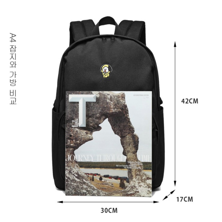 Ba lô BTS CHIMMY JIMIN in hình We Bare Bears xinh xắn cho nữ