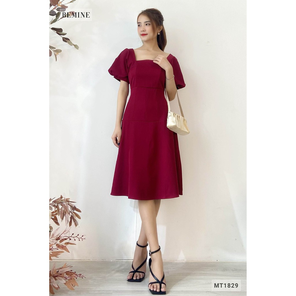 Đầm cúp ngực tay phồng BEMINE MT1829DO | BigBuy360 - bigbuy360.vn