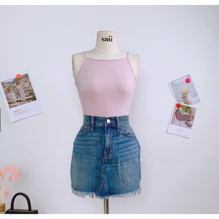 Áo Thun Cotton Hai Dây Cổ Ngang Mã AO240 | BigBuy360 - bigbuy360.vn