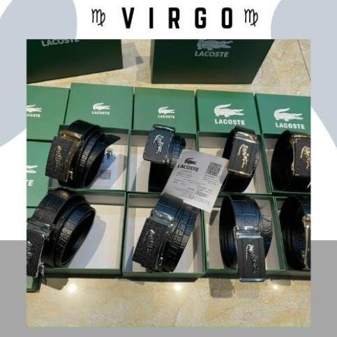 Thắt lưng dây nịt nam da bò thật lacoste full box *