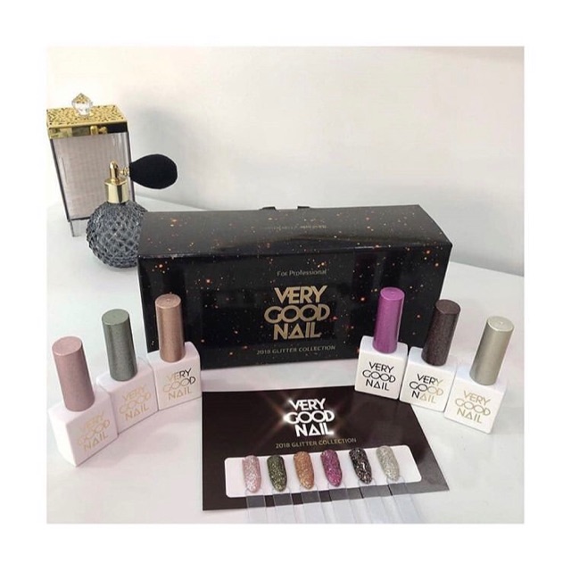 Sơn gel nhũ Very Good Nail trong collection mùa đông 2018 - Glitter 2018 [ lẻ 1 chai]