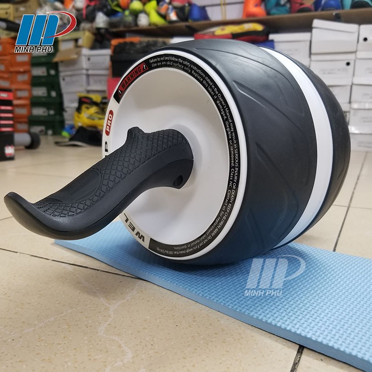 Con lăn tập bụng AB Carver Pro ⚡ Tặng thảm lót gối ⚡ Con lăn tập cơ bụng có lò xo trợ lực siêu êm