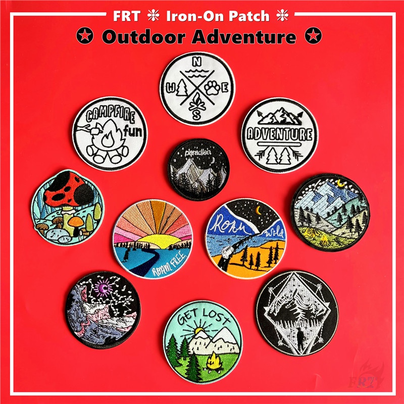 ☸ Miếng Dán Ủi Lên Quần Áo In Hình Adventure - Roam ☸ 1 Sticker Ủi Thêu Hình Huy Hiệu