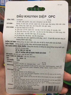 DẦU KHUYNH DIỆP OPC 25ml