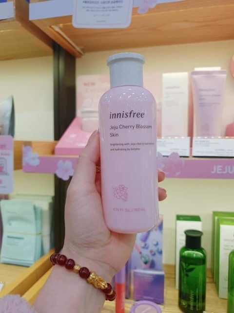 NƯỚC HOA HỒNG INNISFREE HOA ANH ĐÀO INNISFREE TONER JEJU CHERRY BLOSSOM SKIN 200ml