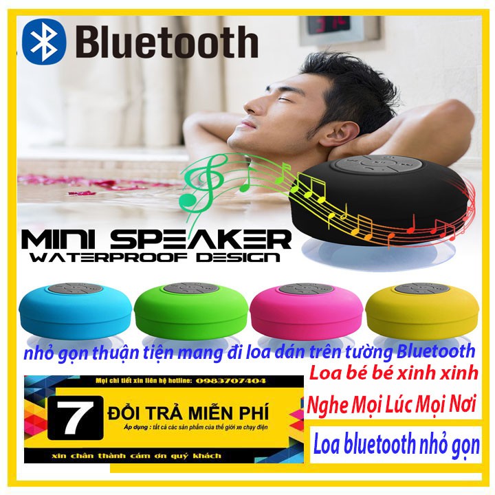 Loa bluetooth mini nhỏ gọn thuận tiện mang đi loa dán trên tường Bluetooth Speaker