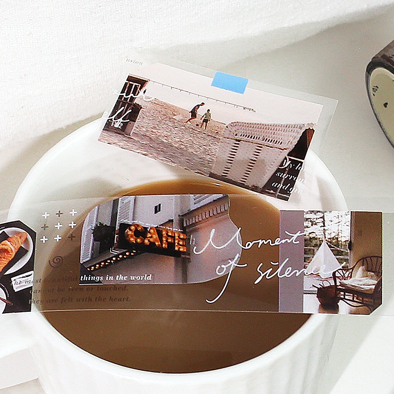 Băng Keo Giấy In Họa Tiết Hoạt Hình Light Goes Beyond The Cloud Trang Trí DIY