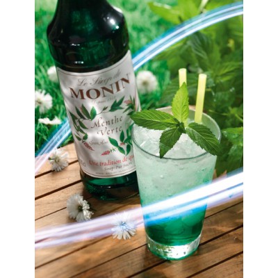 Siro Bạc hà xanh Monin (Green mint syrup) - chai 700ml