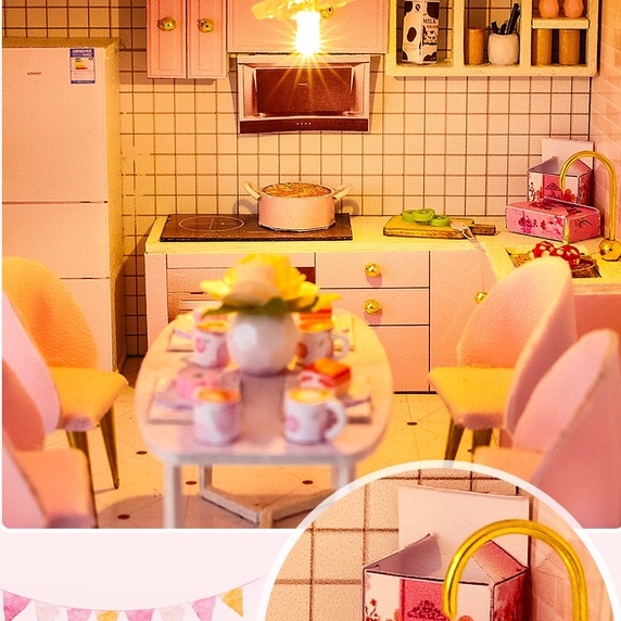 Nhà mô hình tự lắp ráp DIY - Ngôi nhà ngọt ngào Sweet Story M036A