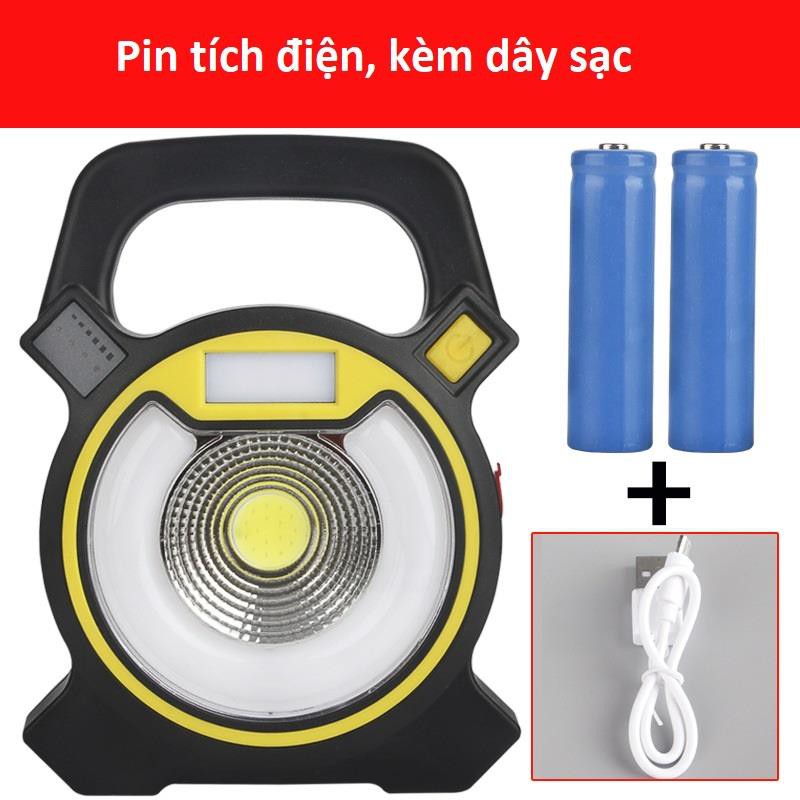 Đèn pin xách tay, Đèn xách tay Led COB kết hợp sạc dự phòng đa năng (W815)