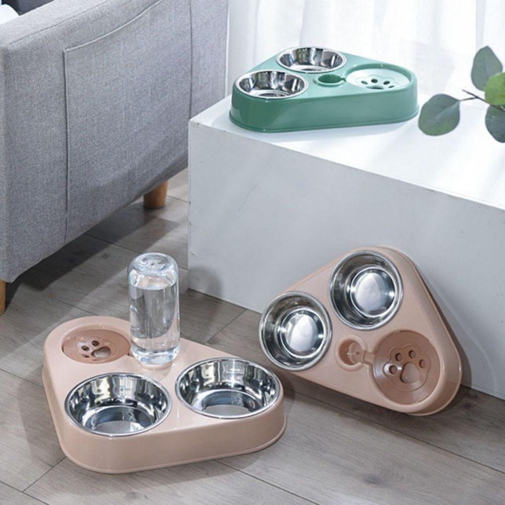 Bát Đựng Thức Ăn Nước Uống Bằng Thép Không Gỉ Chống Trượt Cho Thú Cưng