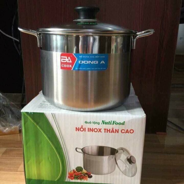 Nồi inox thân cao Đông Á - size 20 cm - quà từ nutifood