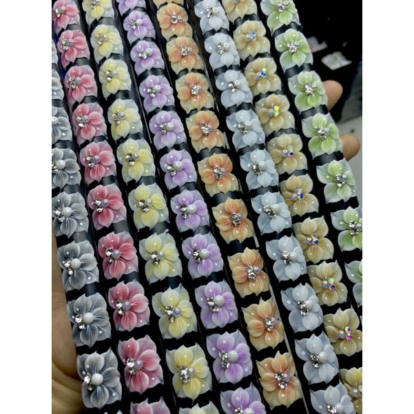 Hoa Bột Nail Chân Gắn Móng Giá Rẻ