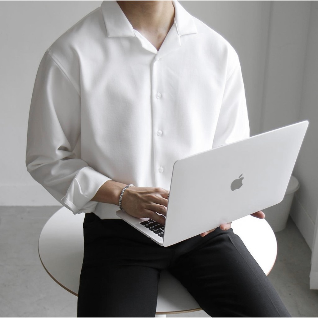 ÁO SƠ MI trắng cổ vest CHUOTTRANG Tay Dài KKL | BigBuy360 - bigbuy360.vn