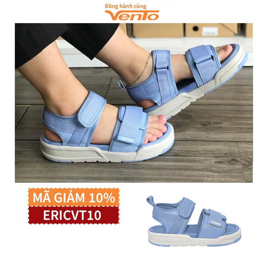 Sandal Vento nữ SD-10026 L.BLUE (Xanh nhạt) - giày xăng đan quai ngang bản to, cá tính, chống trơn trượt