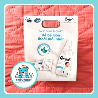 Bộ 3 quà tặng Comfort nước giặt - nước xả vải - nước lau sàn