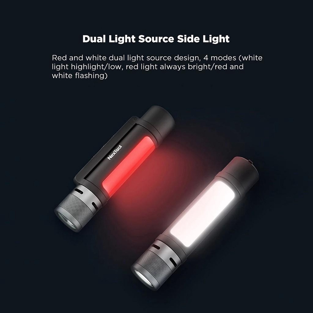 Đèn pin đa năng dành cho xe đạp - BeeBest FZ101 -  Nextool NE20030 siêu sáng 1000 lumen, 6 tính năng trong 1 Chính Hãng