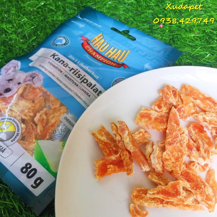 Bánh Thưởng Cho Chó Lát Gà Bông Tuyết Siêu Ngon thành phần dinh dưỡng, hỗ trợ việc huấn luyện chó - SP005234
