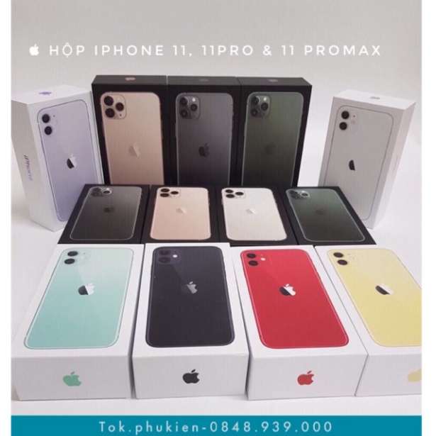 Hộp iPhone 11 - 11Pro - 11Pro.max làm hộp quà tặng điện thoại