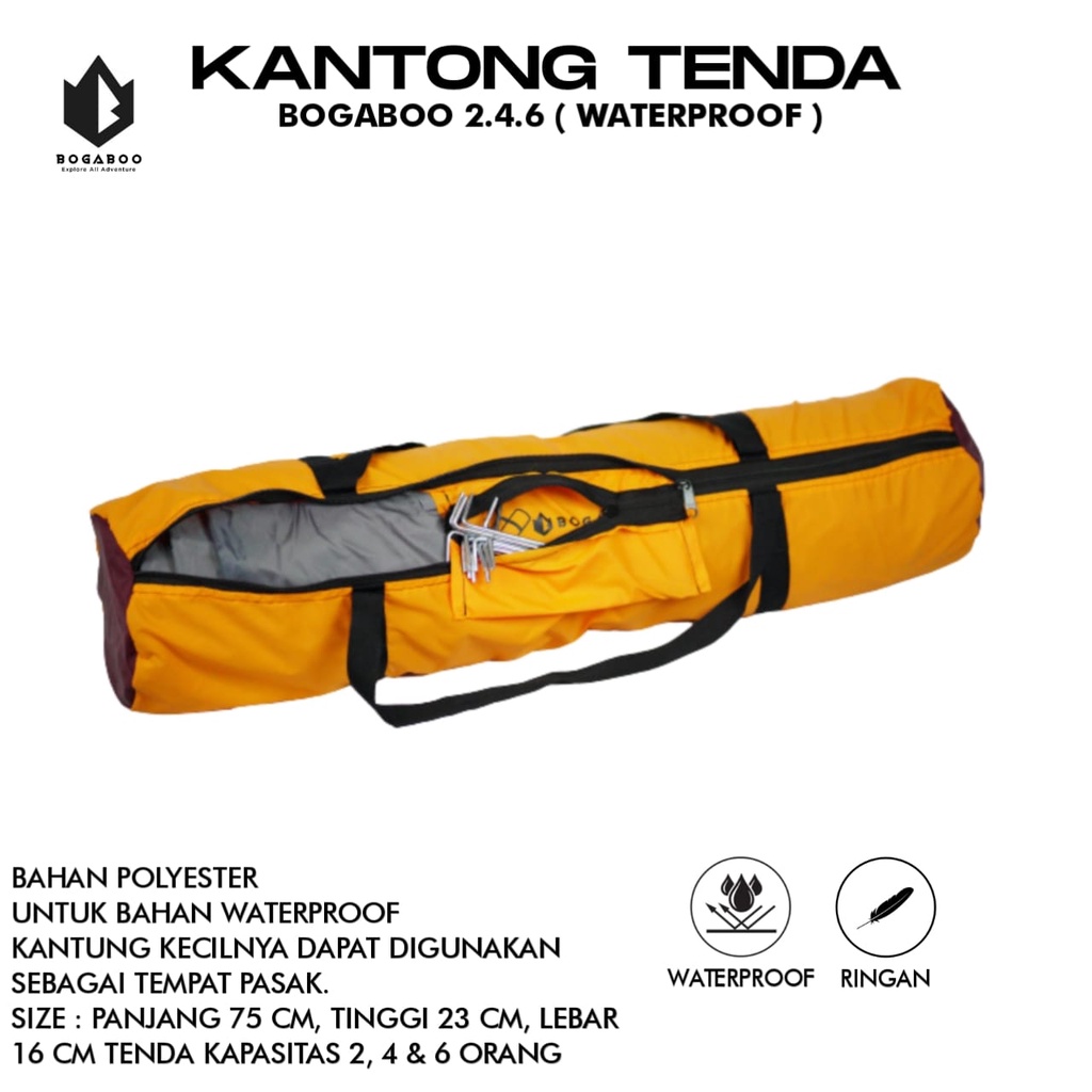 TENDA Túi Đựng Lều Cắm Trại Bogaboo 2-6 P