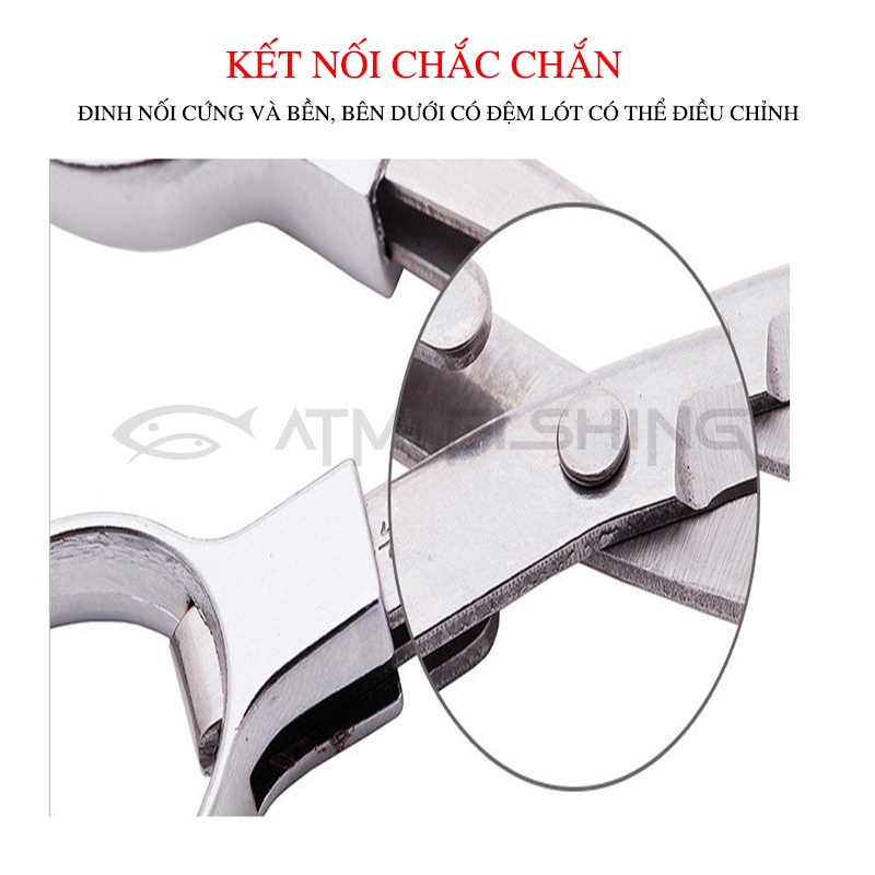 Kéo nhỏ gập gọn đa năng kéo cắt dây thẻo Chuyên Dùng Cho Câu Đài, Câu Lure chất liệu thép không gỉ