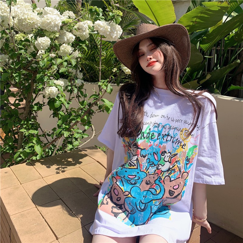 Áo thun form rộng nữ Emilyshop ulzzang