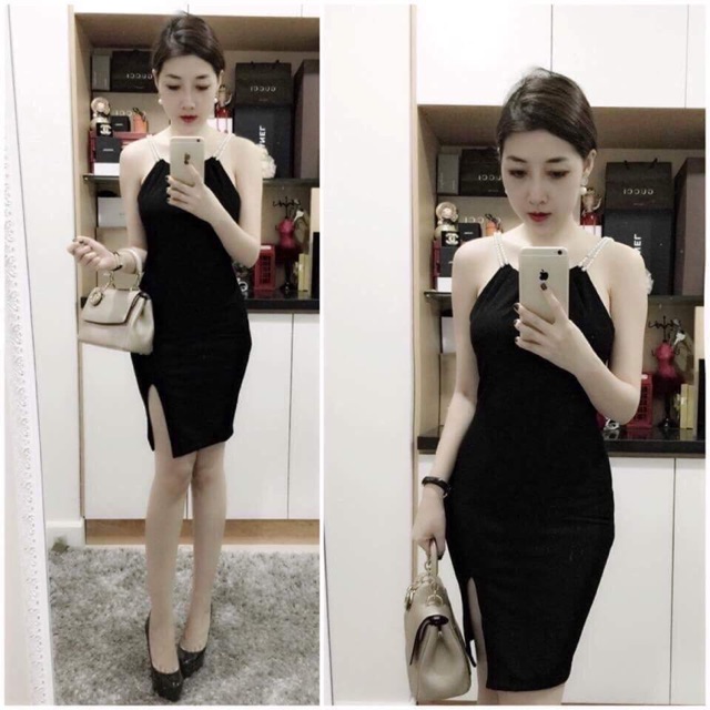 Váy body ngọc trai