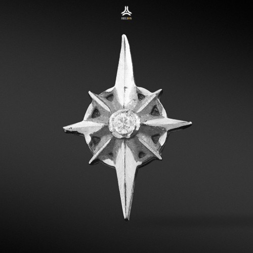 Khuyên tai bạc nam, nữ HeliSilver Compass S925