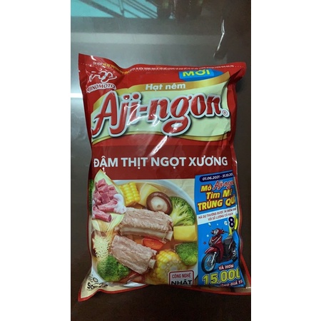 Hạt nêm Aji-ngon ngọt đậm đà gói 900g