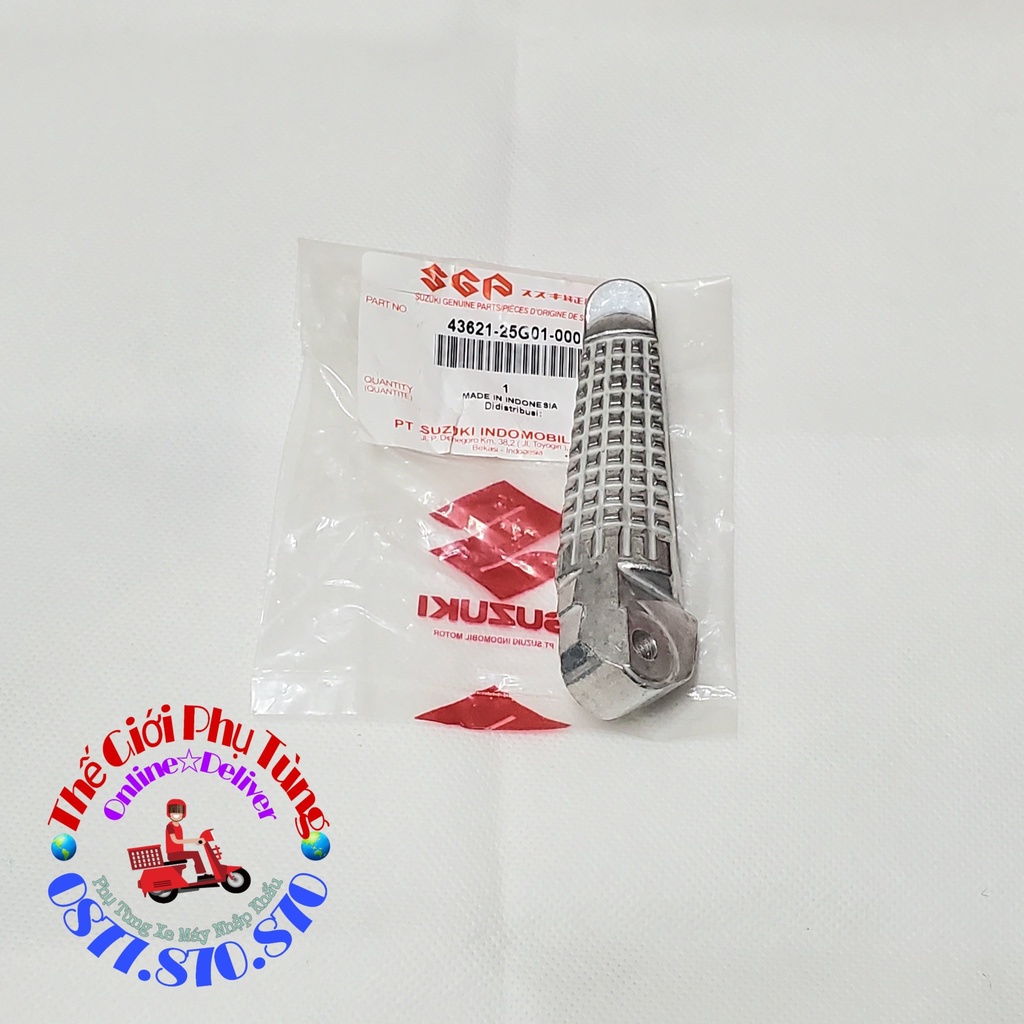 Cục nhôm gác chân sau Raider fi - Satria fi Zin suzuki - 43621-25G01-000/ 43611-25G01-000