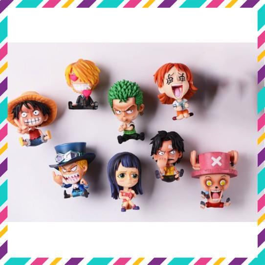 Mô Hình Nhân Vật One Piece, Truyện Tranh Đảo Hải Tặc, Luffy Mũ Rơm, Zoro, SanChi, Ace,...Cao 12,5cm - Tượng Figure