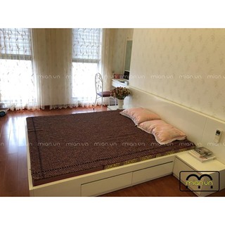 Chiếu Hạt Gỗ Hương Đỏ Hạt 12ly Chính hãng Mian.vn - Loại 1,6mx2m ( video ,hình thật )