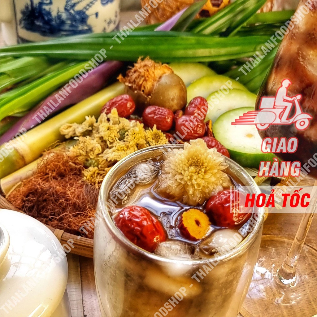 Set Sâm Hoa Cúc 7 Vị Đầy Đủ Nguyên Liệu ( Nấu 4 - 5L )