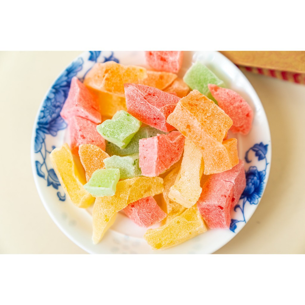 500gr KẸO DẺO TRÁI CÂY DÂU SỮA ĐÀ LẠT THƠM, NGON