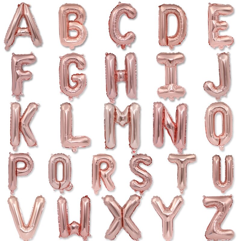 Bong Bóng Lá Nhôm Hình Chữ Cái Từ A-Z Dùng Trang Trí Đám Cưới / Sự Kiện