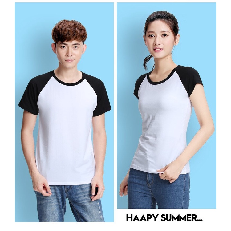 Áo Thun Nam Cổ Tròn RAGLAN  ( nhiều màu) Tay Ngắn, vải mềm Mịn